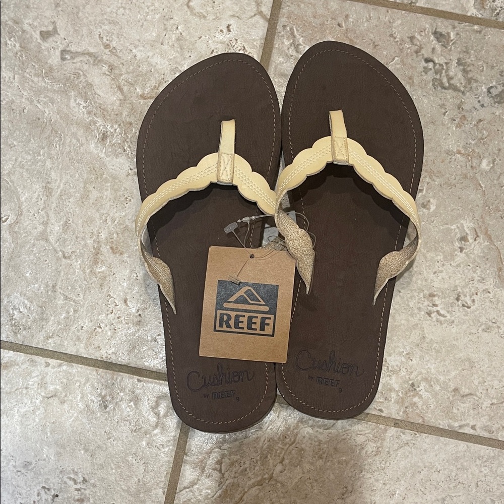 Reef Tan and Brown Flip Flops